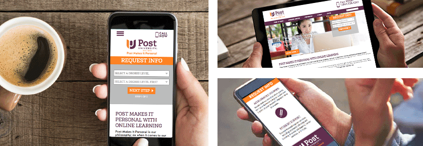 Mobile Landing Page Improvements Drive Growth for Post University